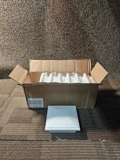 (QTY 7) Freedom 73013956 5-In x 5-In Contemporary White Vinyl fence Post Cap