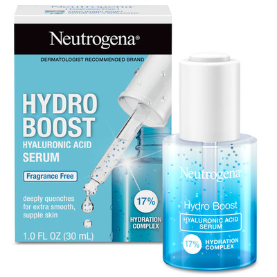 Hydro Boost Hyaluronic Acid Face Serum, Hydrating Serum, Fragrance Free, 1 Oz