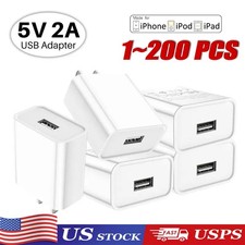 Universal 5V 1A US Plug USB AC Wall Charger Power Adapter For Smart Phone Lot