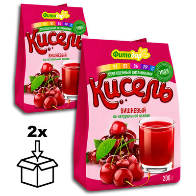 Fitodar Kissel Kirsche Kaltschale Pulver - 2 x 200g