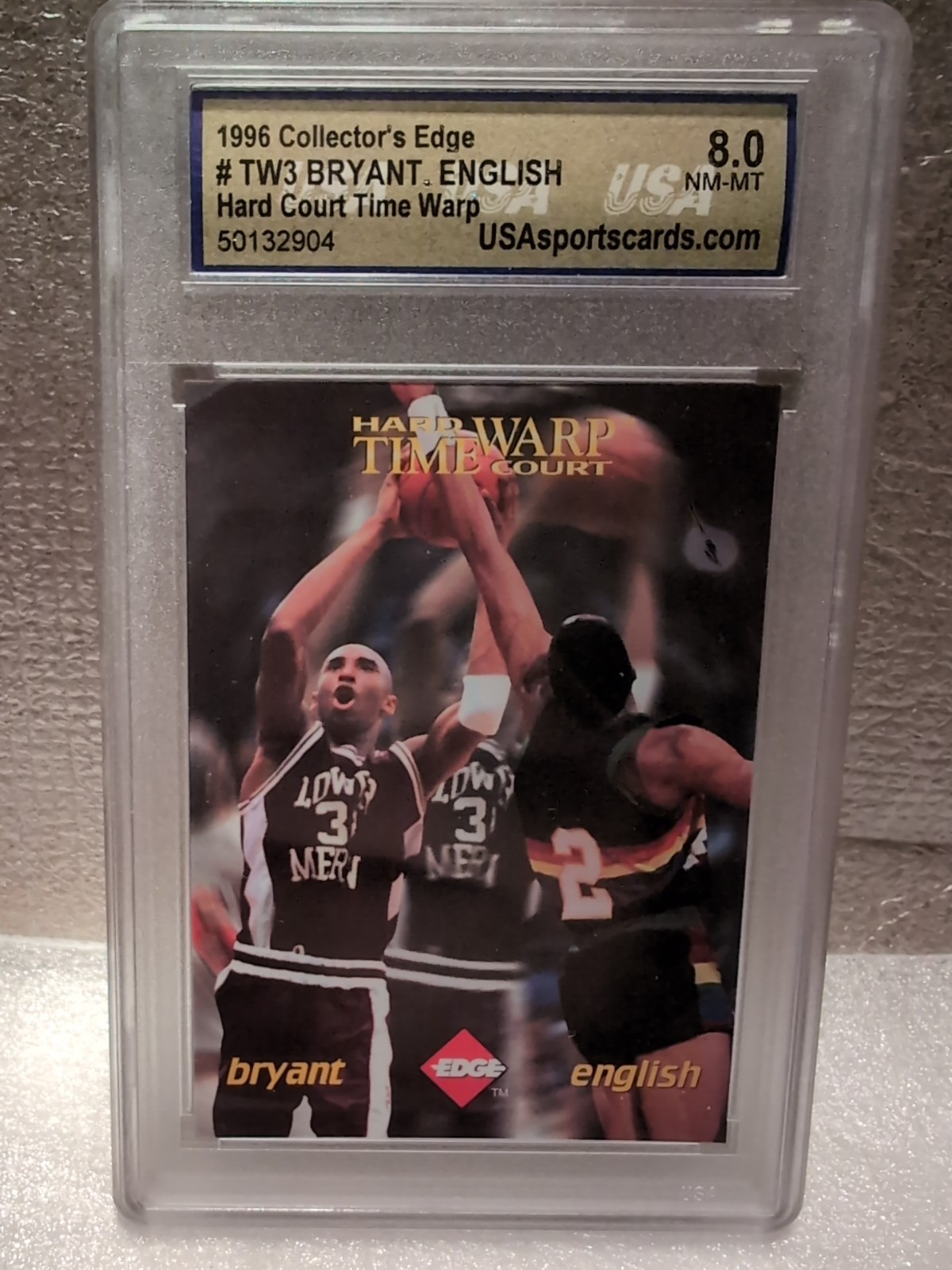 1996 Collectors Edge Time Warp Kobe Bryant #TW3 Graded 8.0 NM-MT