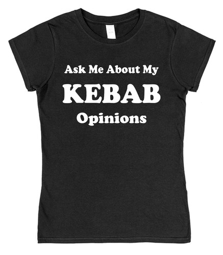 Ask Me About My Kebab Opinions T-Shirt • Lustiges Essen Tee Geschenk für Take Away Liebhaber - Bild 3 von 5