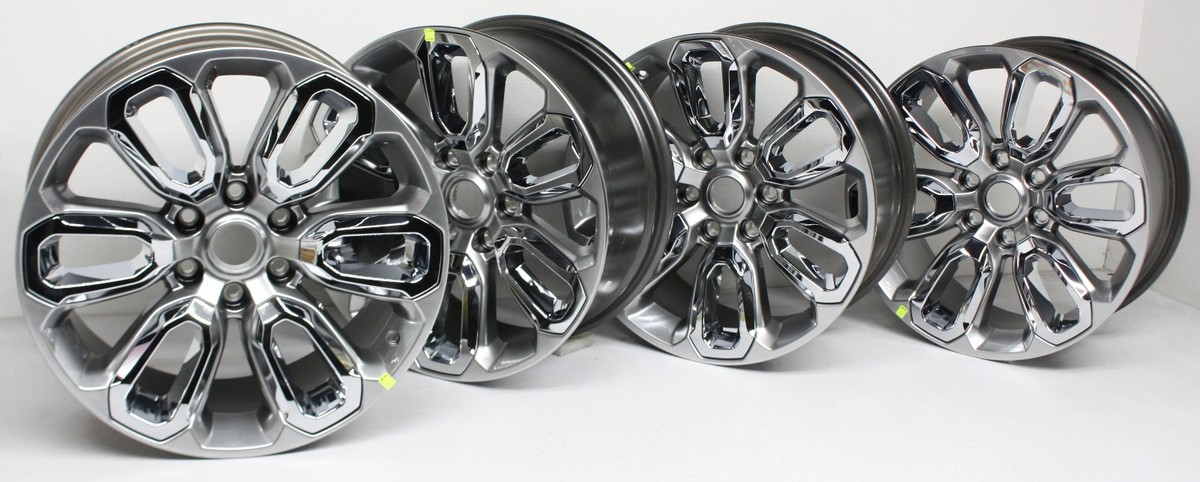 Set of 4 OEM 20 Inch Wheels For Ram 1500 5YD581D5AA Gray with Set of 4 OEM 20 Inch Wheels For Ram 1500 5YD581D5AA Gray with