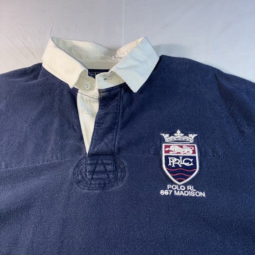 Polo Ralph Lauren Madison Club Patch Rugby Style Polo Men’s XXL Blue | eBay