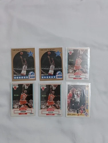 1990-91 Michael Jordan Fleer NBA Hoops Upper Deck Card Lot Bulls All-Star (6) 🔥