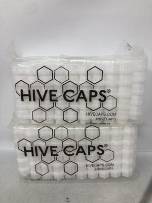 Hive Caps Hexagonal Ice Molds PP Plastic White 200 Cavities 2Pk