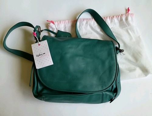 Kipling Leather Saddle Bag Cross Body Aisling Lea Canard L