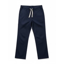 NWT Cat Jack Boys Navy Cotton Poplin Pants School Uniform Elasticized Waist