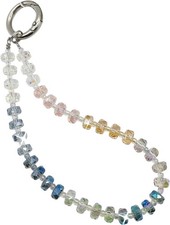 TENOC Beaded Phone Wrist Strap, Cellphone Lanyard Chain, C-multicolour
