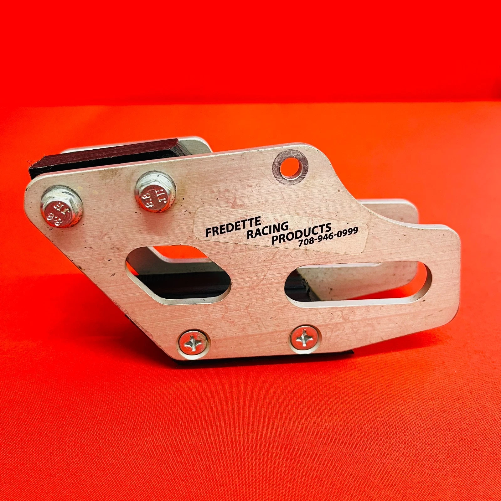 1998 1999 CR125 CHAIN GUIDE FREDETTE RACING GUARD HONDA CR 125 R