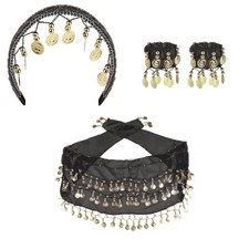 4 ACCESSOIRES DANSE DU VENTRE ORIENTALE ADULTE