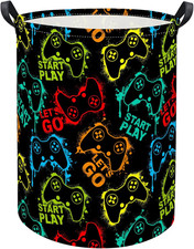 Kids Laundry Basket Baby Hamper Toy Storage Bin for Boys Room Decor Baby Nursery