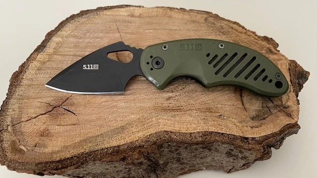 5.11 Tactical Knife BladeTech 0514 AUS 8 Black Blade Folding Pocket Knife Mike - Image 2 of 4