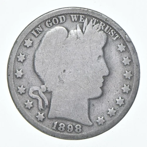 1898 Barber Half Dollar Estate Coin Collection *212
