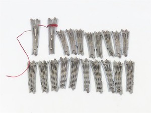 LOT of 20 N Scale KATO UniTrack Assorted Left & Right Turnout Switch Tracks