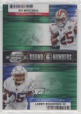 2021 Panini Contenders Optic Green Pulsar Prizm 17/30 Elijah Mitchell Eli 0q84