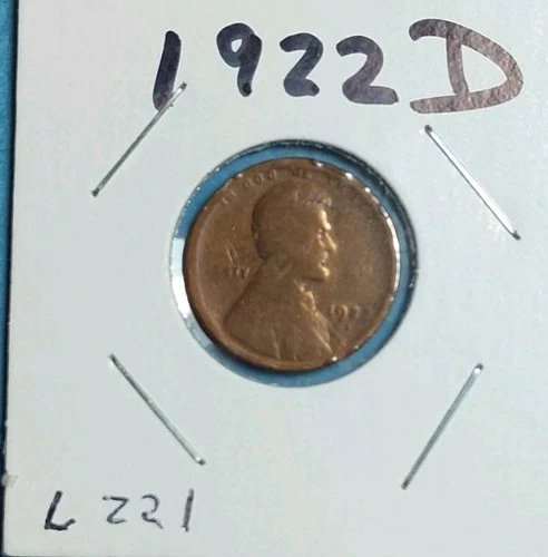 1922D Lincoln Cent / About Good AG / Hole Filler with Details / Low Shipping