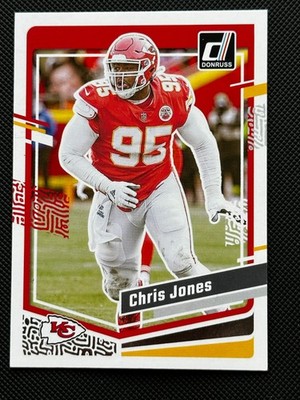 2023 Panini Donruss #142 Chris Jones Kansas City Chiefs Baseball Card