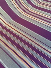 Tessuto provenzale campagna francese righe rosario prugna Provenza vintage BTY