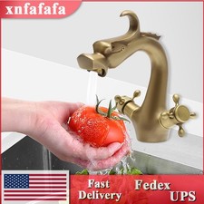 Brass Outdoor Garden Faucet Spigot Spout Tap Dragon Design