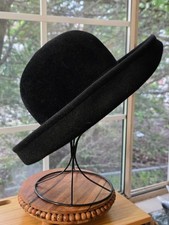 Eric Javits Wide Brim Black Felt Classic  Hat...