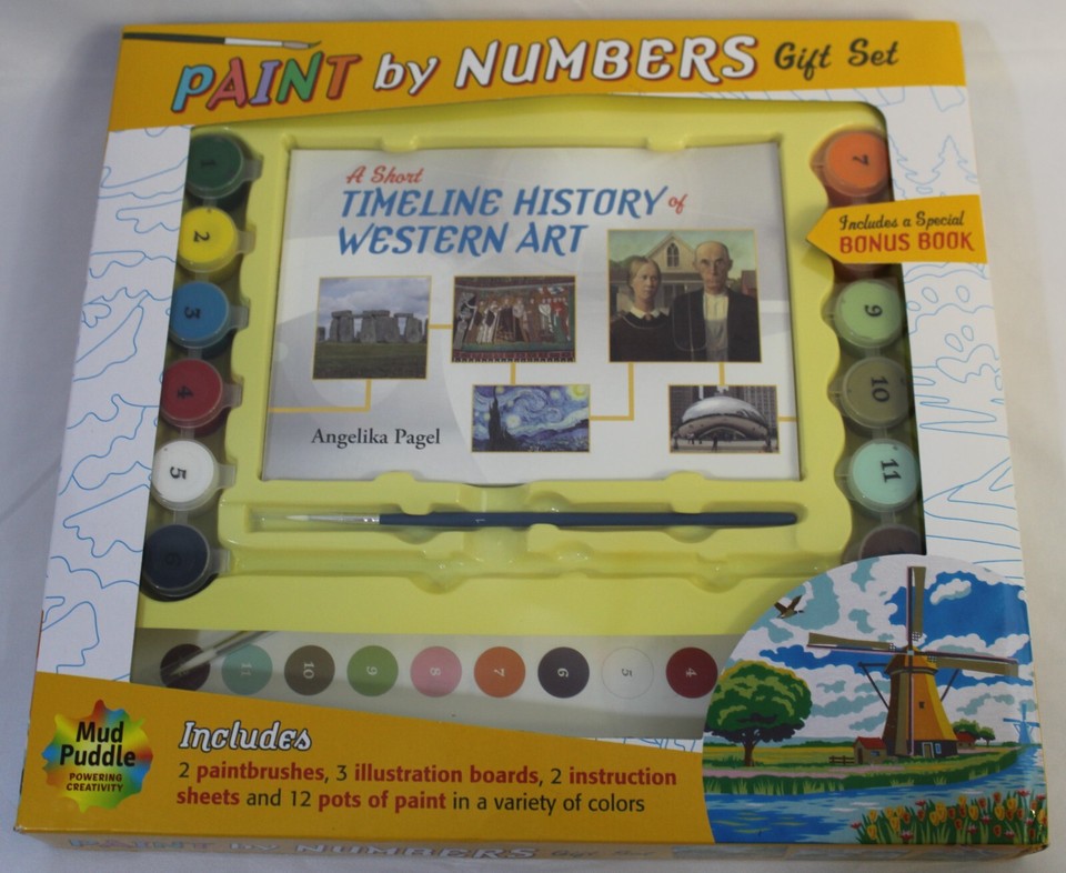 New Paint By Numbers Gift Set A Short Timeline History of Western Art