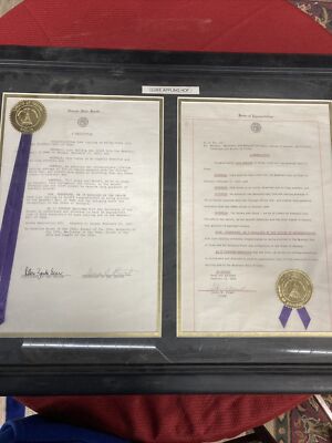 State Resolution Frame One Of A Kind Luke Appling Resolution From Georgia State Senate Framed ...
