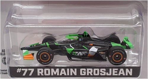 Greenlight 1/64 Scale 11598 - NTT Indycar Series #77 R. Grosjean - Black/Green - Picture 4 of 5