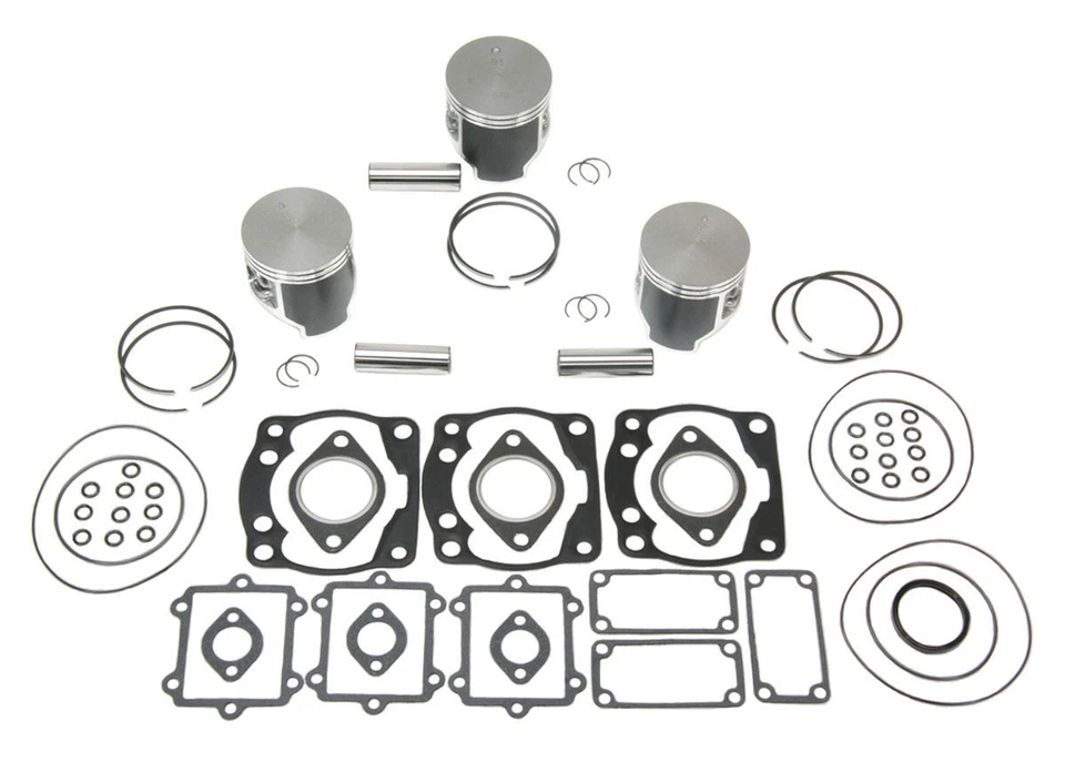 Arctic Cat ZRT 600 SPI Pistons Top End Gasket Kit Std 66.50mm 1996 1997 1998 - Image 4 of 4