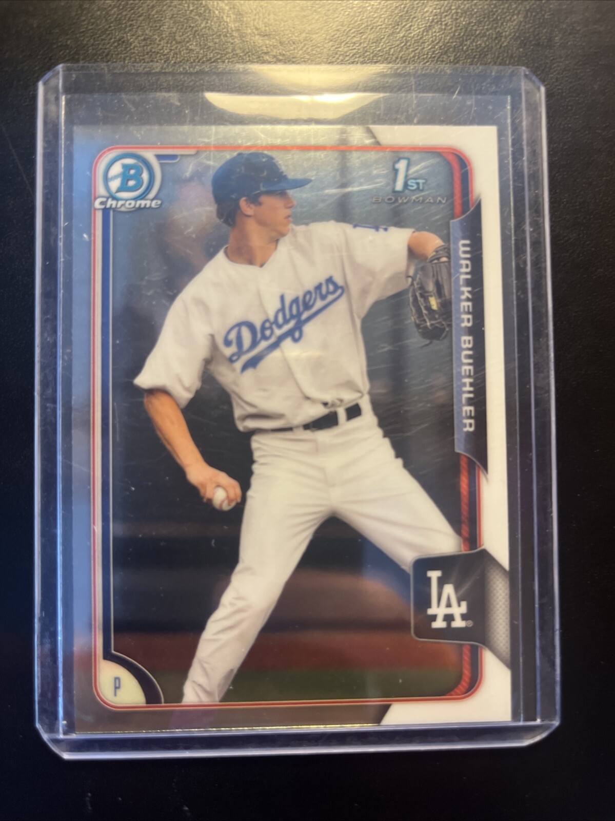 2015 Bowman Draft - Chrome Refractor #46 Walker Buehler (RC)