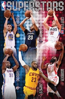 NBA ポスター 120枚 NBA Superstars POSTER 57x86cm NEW * Stephen Curry Lebron James