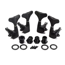 2R2L 4 String Bass Guitar Tuning Pegs Tuner Sealed Machine Heads Chrome or Black