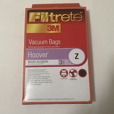 NEW in Box Filtrete Micro Allergen Hoover Z Vacuum Bags 3 Pack—Lot Of 2 Boxes