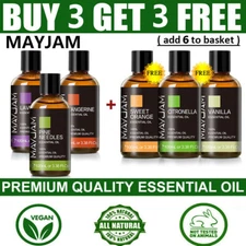 MAYJAM 100ML Essential Oils 100% Pure & Natural Therapeutic Grade Oil 3.38 Fl.Oz