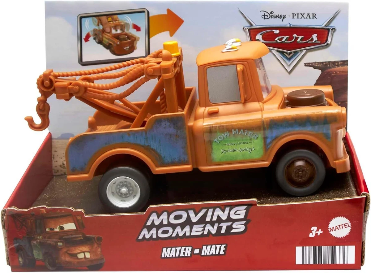 Disney Pixar CARS Moving Moments MATER Tow Truck With Moving Eyes