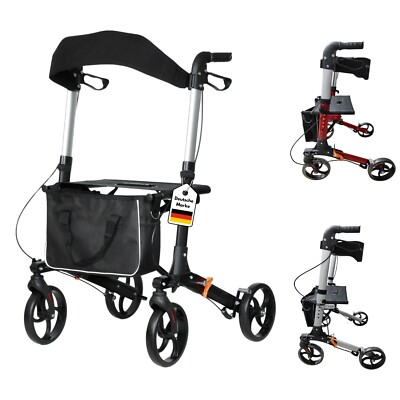 DIVID  Rollator aus Aluminium 3 Farben, Leichtgewicht ideal für Reisen, klappbar