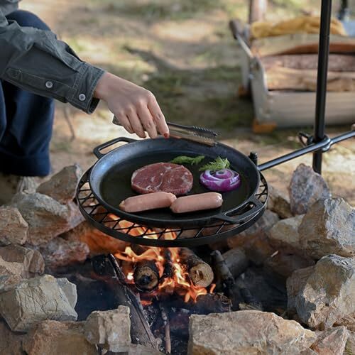 Cast Iron Fire Pit Cooking Grates Cast Iron Adjustable Campfire