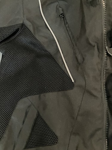 J&S Motorcycle Jacket Mens Size M UK Black Fully Armoured Textile. - Picture 3 of 7