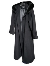 Donnybrook Long Wool Fit And Flare Peacoat Fur Hood