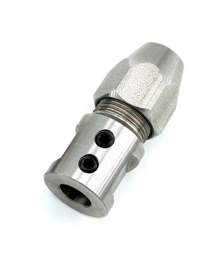 Left / Right Collet Coupler for 8mm Motor Shaft & 1/4" Flex Cable RC Model Boat - Picture 9 of 13