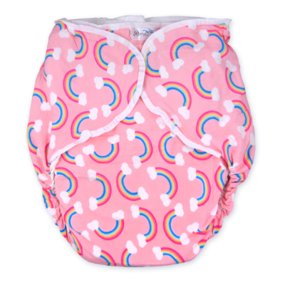 Rearz Adult Omutsu Nighttime Cloth Diaper Rainbow