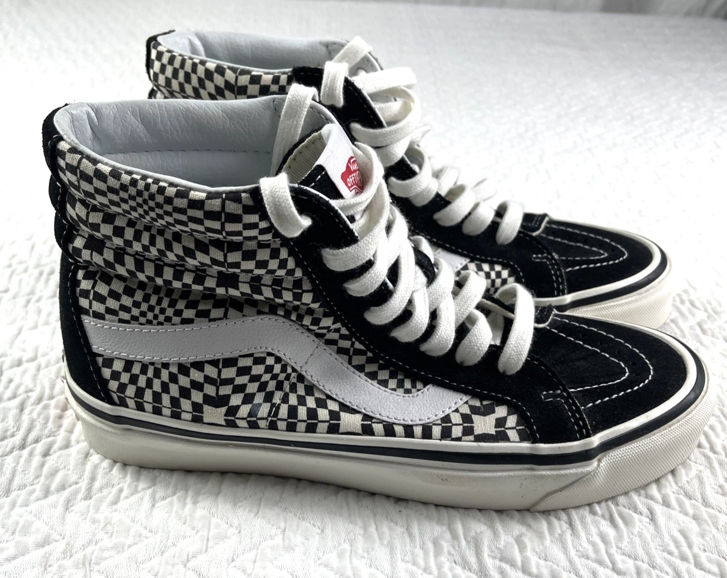 Scarpe sneakers alte Vans uomo 6 5 Oldol Skoolrie p acacchiera scacc d
