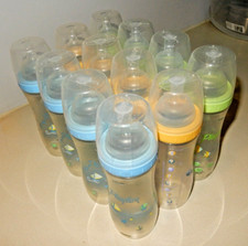 12x Vintage PLAYTEX Premium Nurser 8oz-10oz Decorated Bottles Caps/Lids Nipples