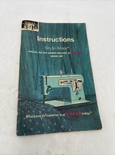 Singer Model 348 Special Zig-Zag Sewing Machine Owner's Operator Manual