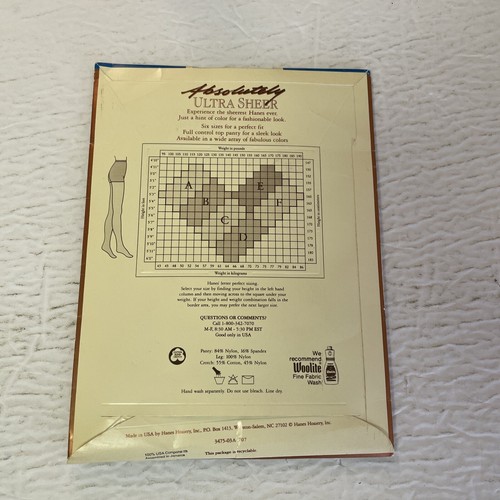 Hanes Absolutely Ultra Sheer Control Top Sandlefoot Terracotta Gr. B - Bild 5 von 6
