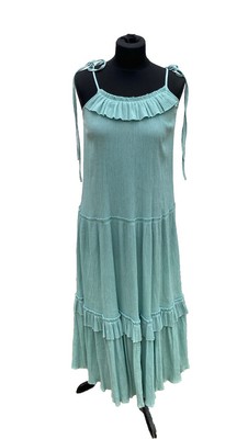 chinese dress ladies Maxi Dress with Lace Trim