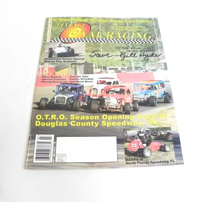 VINTAGE OVAL RACING MAGAZINE JULY 2013 VOL 14 #07 VINTAGE RACE CAR MAILING TAG