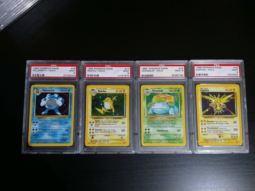 Complete PSA9 Mint Base Set Pokémon Holos - All 16 Including Charizard Unlimited - Picture 10 of 12