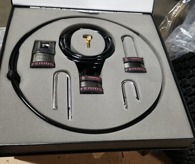 Ferris Commando Trailer Pad Lock Kit - Cable, 3 Locks, Different Sizes Anti-Cut