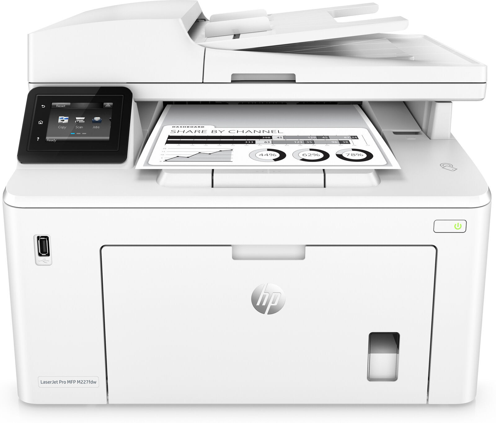 HP LaserJet Pro MFP M227fdw WLAN-Multifunktionsdrucker - Weiß 1 s l1600
